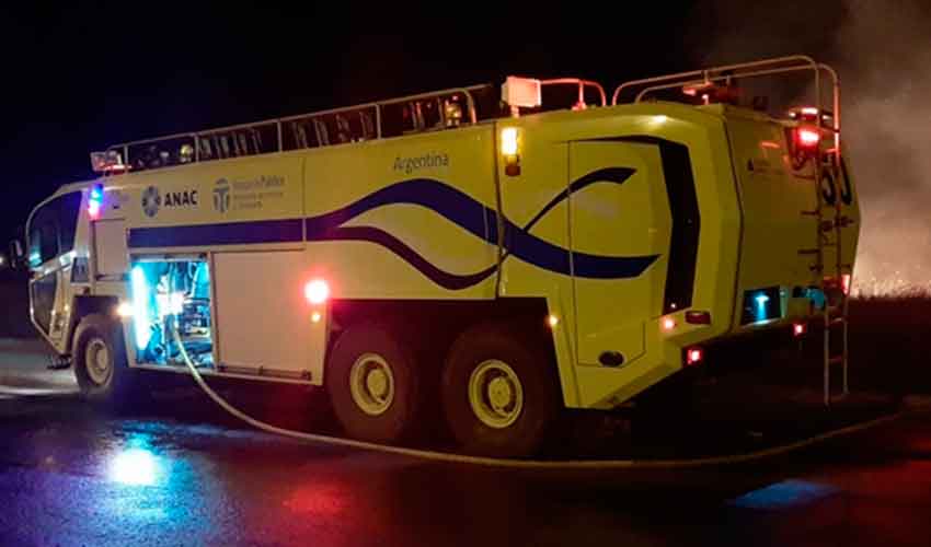 ANAC destacó el trabajo de los bomberos aeroportuarios 