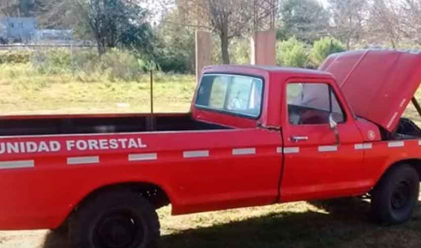 Donación de vehículo para Bomberos de Pueblo Andino