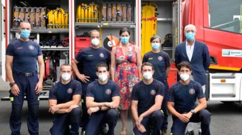 Bomberos de Santander incorporó un nuevo vehículo autobomba
