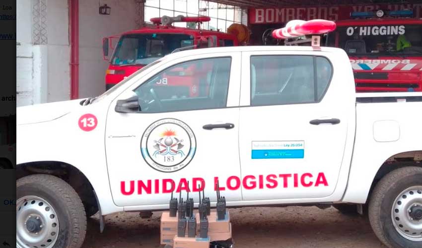 Equipos de comunicaciones para Bomberos de O’ Higgins