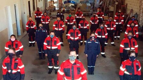 Bomberos de Paso de la Patria con nueva ropa de protección