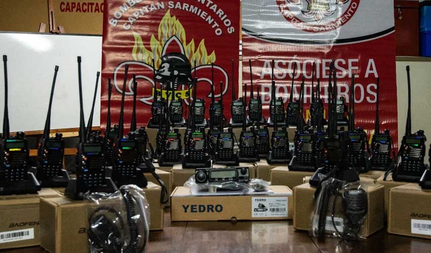 Nuevos equipos para Bomberos de Capitán Sarmiento