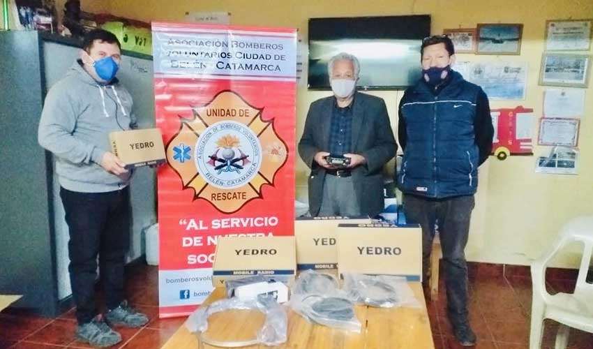 Bomberos Voluntarios de Ciudad Belén con nuevos equipos de comunicaciones