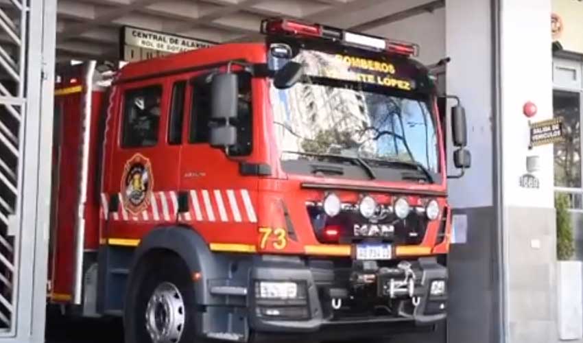 Nuevo autobomba de los Bomberos de Vicente López