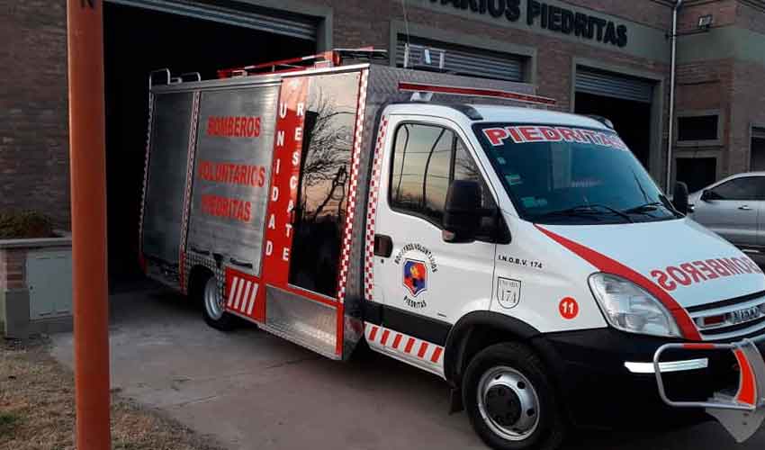 Bomberos Voluntarios de Piedritas con nueva unidad de rescate