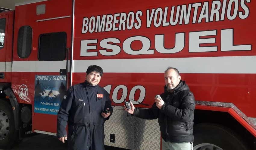 Los Bomberos de Esquel adquirieron nuevos equipos de comunicaciones