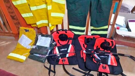 Bomberos Voluntarios de Villa Atuel recibieron equipos