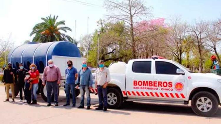 Nueva camioneta para los bomberos voluntarios de San Bernardo