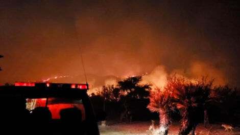 Decretan el alerta roja por incendio forestal en Papagayos