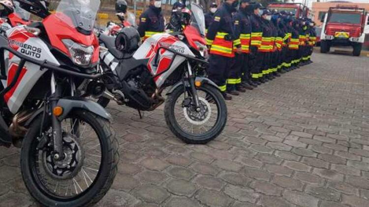 Bomberos de Quito cuenta con 30 nuevas motos para emergencias