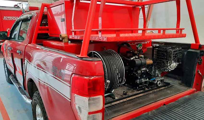 Bomberos de Puerto Madryn con nuevo Kit Forestal Vallfirest
