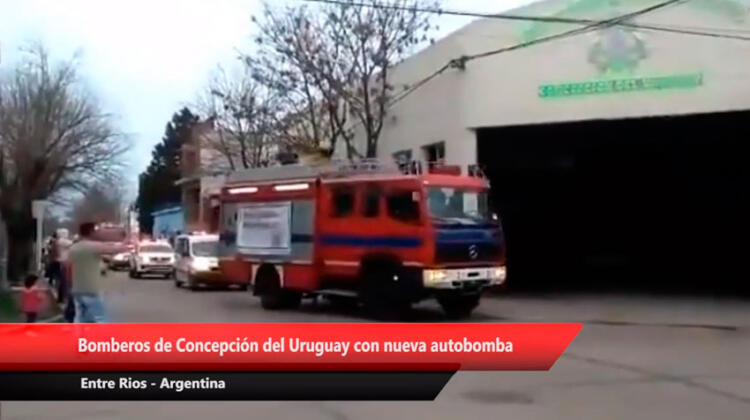 Bomberos de Concepción del Uruguay adquirió nueva autobomba