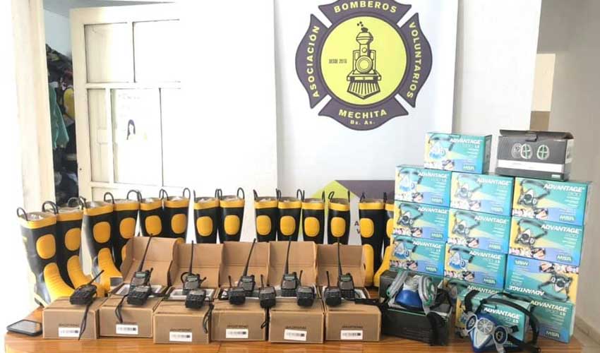 Bomberos Voluntarios de Mechita con nuevo equipamiento