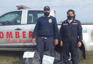 Bomberos de 30 de Agosto donó equipamiento a un cuartel de Corrientes