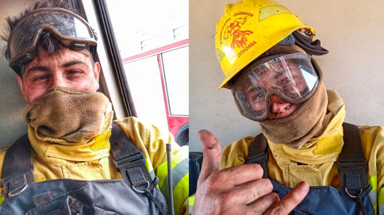 “No era mi hora”: testimonio de un bombero rodeado por el fuego