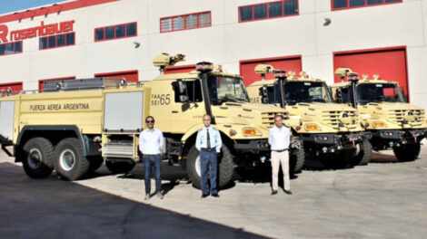 Nuevos camiones Contraincendio para la Fuerza Aérea