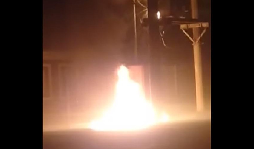 Un bombero sufrió una lesión en un incendio de un transformador