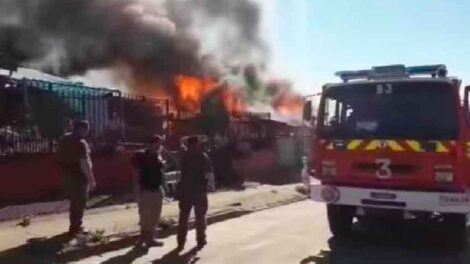 Bombero sufre lamentable accidente mientras combatía un incendio