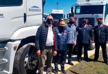 Bomberos de San Vicente recibieron la donación de un camión