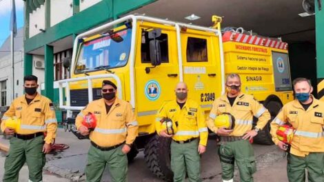 Bomberos marplatenses se suman al combate de los incendios de Córdoba