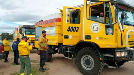 La Federación Centro Sur de Buenos Aires envía bomberos a Córdoba