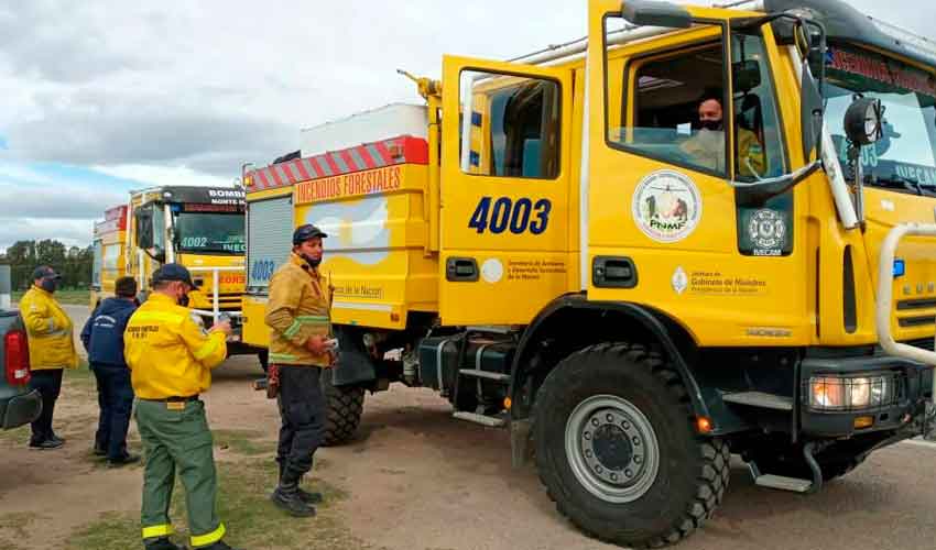 La Federación Centro Sur de Buenos Aires envía bomberos a Córdoba