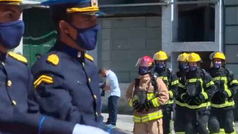 Bomberos de uruguay celebró los 133 años de su creación