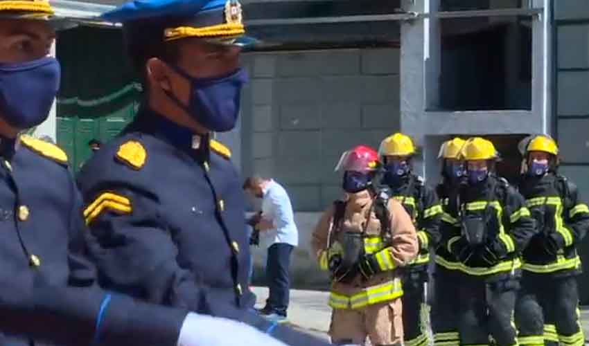 Bomberos de uruguay celebró los 133 años de su creación