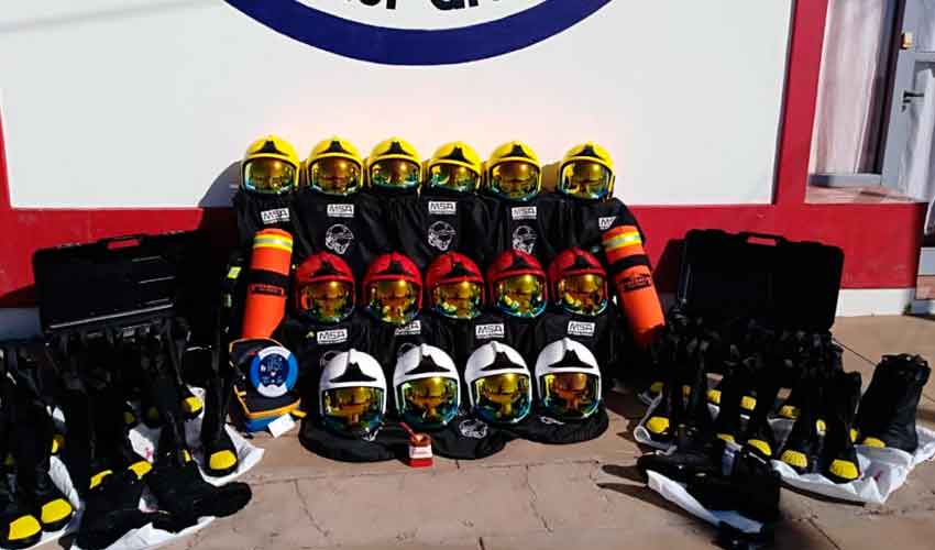 Bomberos Voluntarios Coronel Granada con nuevo equipamiento