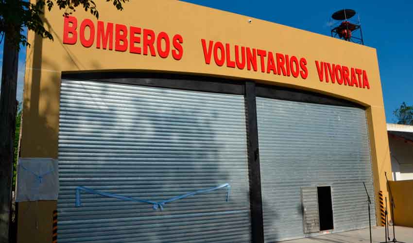 Se inauguró el nuevo cuartel de Bomberos de Vivoratá