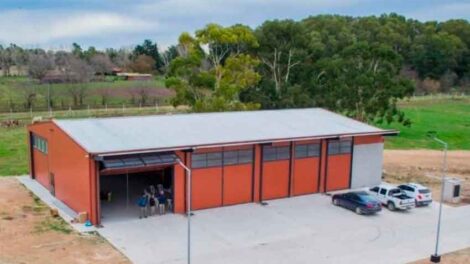Avanza la obra del Centro Federativo de Entrenamiento de Bomberos