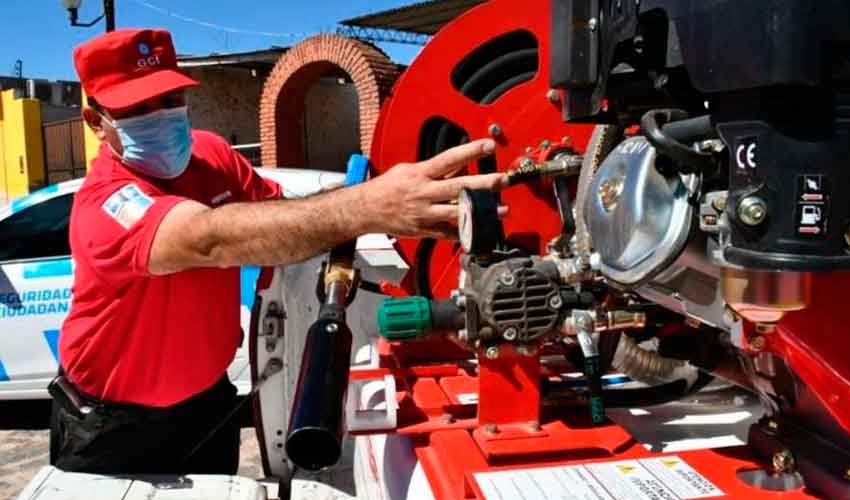 Bomberos de San Francisco del Chañar y de Villa de María recibieron equipos forestales