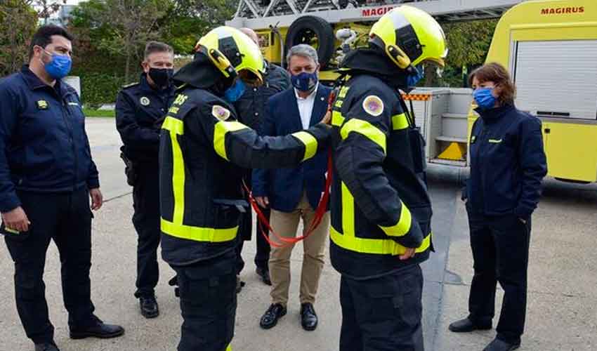 Nuevo equipo de intervención de los Bomberos de Jerez