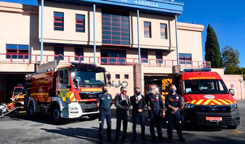 Nuevos vehículos para el Cuerpo de Bomberos de Marbella