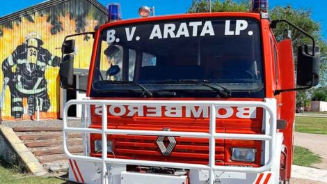 Bomberos de Arata incorporación de un camión forestal