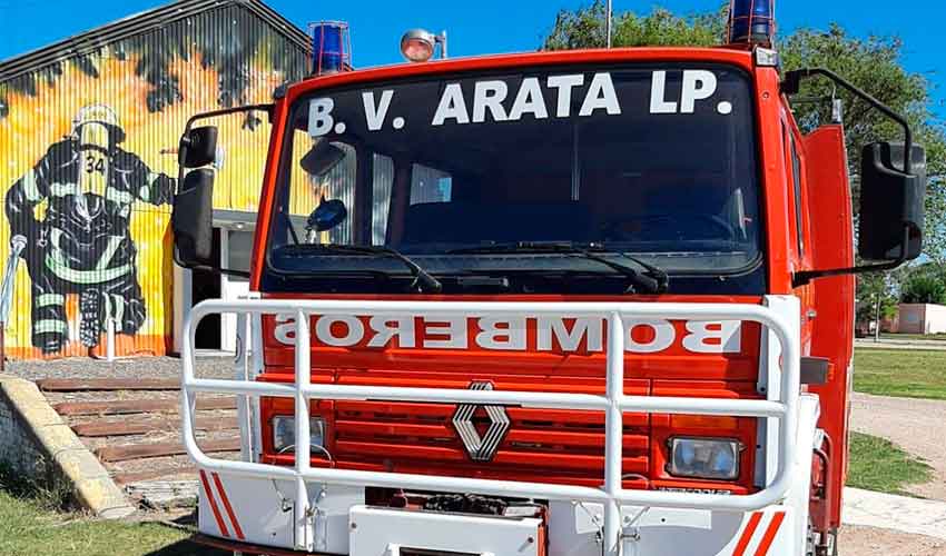 Bomberos de Arata incorporación de un camión forestal