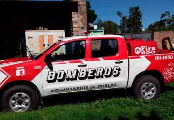 Los Bomberos Voluntarios de Doblas con nuevo equipo forestal