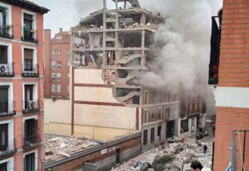 Explosión en Madrid: el estallido arrasó con tres plantas de un edificio