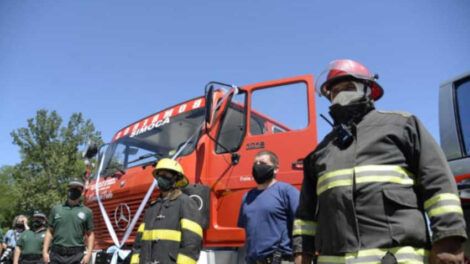Bomberos de Simoca con nueva autobomba