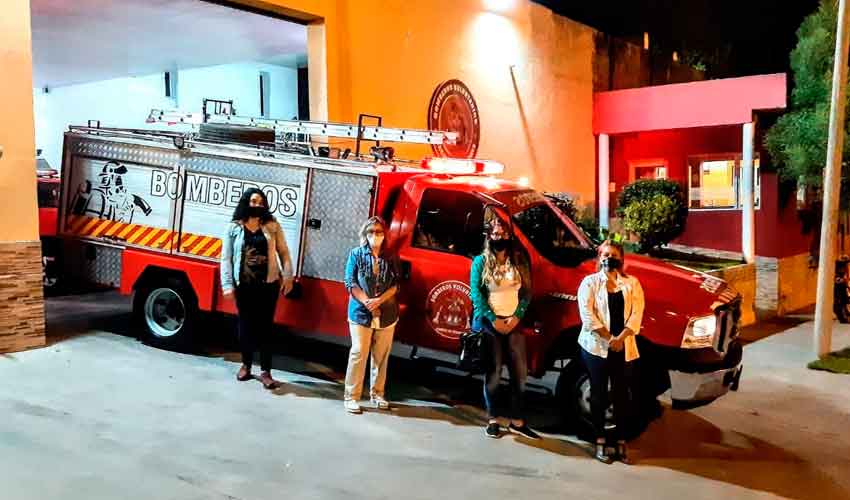 Bomberos de Carmen de Patagones con nuevo móvil y equipos