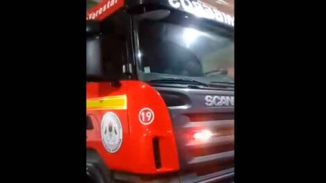 Bomberos Voluntarios de Orense presentaron nuevo móvil