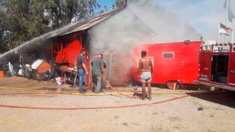 Incendio destruye cuartel de Bomberos Voluntarios