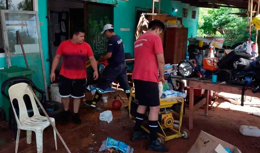 Temporal dejó cuantiosos daños en cuartel de bomberos
