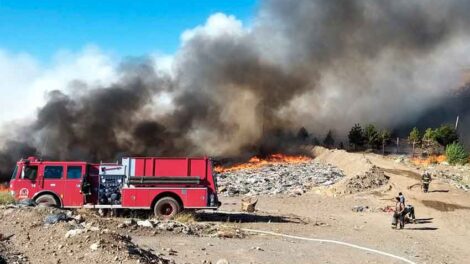 Incendio en la Planta de Tratamiento de Residuos de Esquel