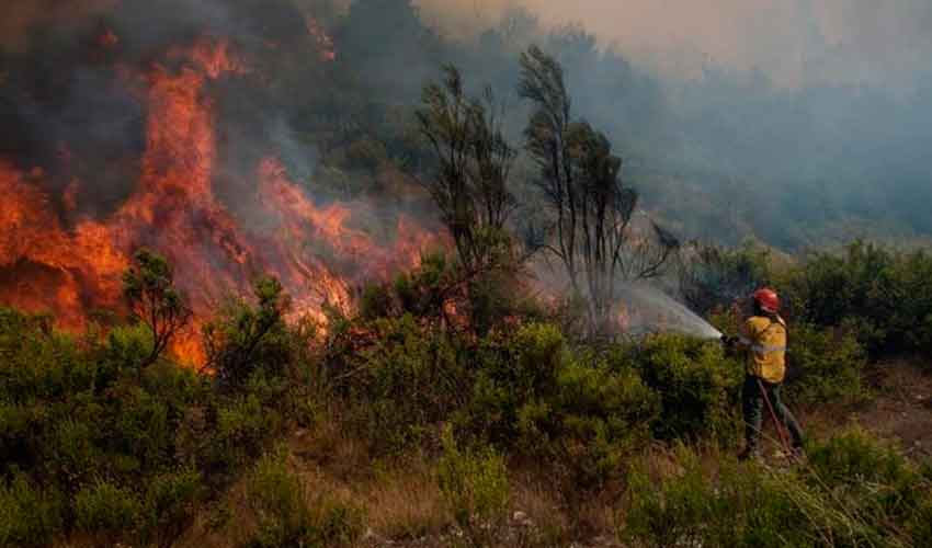El incendio El Bolsón está descontrolado y amenaza barrios