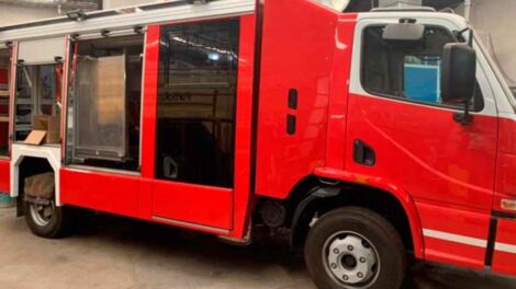 Últimos detalles del nuevo móvil de los Bomberos de Madryn