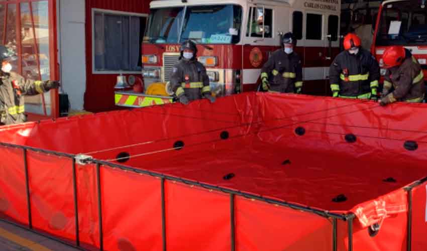 Entregan estanques móviles a Bomberos para fortalecer su operación