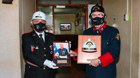 Bomberos de Temuco realizó su ceremonia de cambio de mando