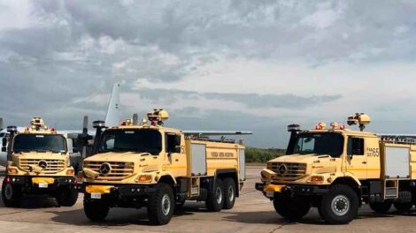 Entregan de tres unidades de Bomberos a la Fuera Aérea