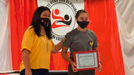 Reconocieron a la primera mujer bombero de General San Martín